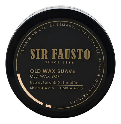 Cera Pomada Sir Fausto Old Wax Suave Para Pelo X100ml