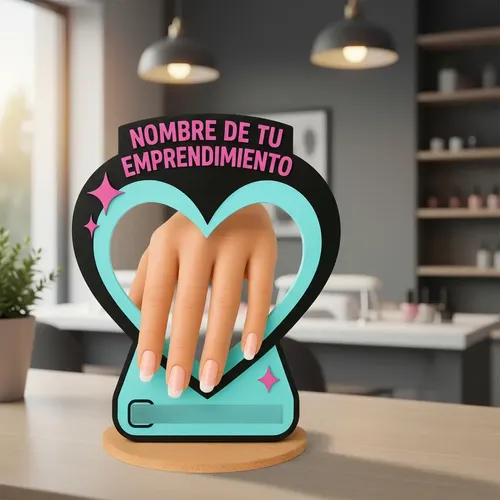 Stand Decorativo Para Promocionar Tus Diseños De Uñas