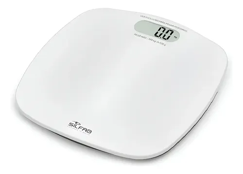 Balanza Electrónica De Baño Silfab Be 209 Blanca Hasta 180kg