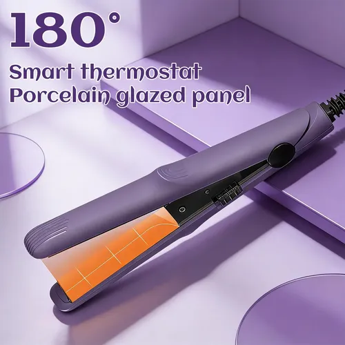 Plancha De Pelo Hsiwhv Mini, Rizador Doble, Cerámica