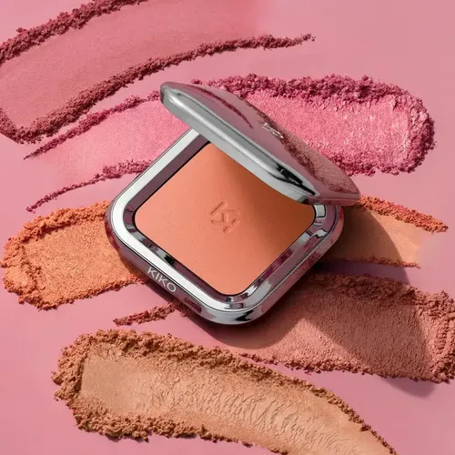 Rubor Kiko Milano En Polvo Compacto Tono Del Maquillaje 08 Universal Peach