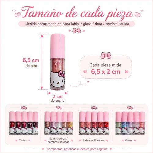 Kit Maquillaje Labial 20 Piezas Gloss Tinta Iluminador