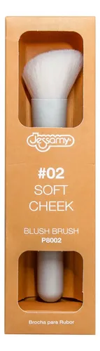 Brocha Para Rubor Maquillaje Profesional Jessamy P8002 Blanco