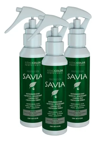 Protector Térmico Desenredante Savia X 125ml Fithocolor X3