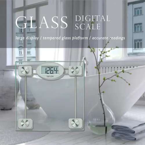 Báscula Electrónica Taylor Glass 180 Kg/400 Libras
