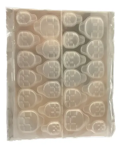 5 Planchas Adhesivo Bifaz Para Pres On Nails Uñas Postizas