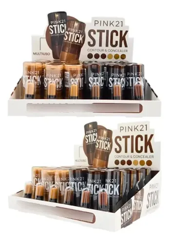 Corrector Pink 21 Stick Contour & Concealer Tono 03 de Larga Duración