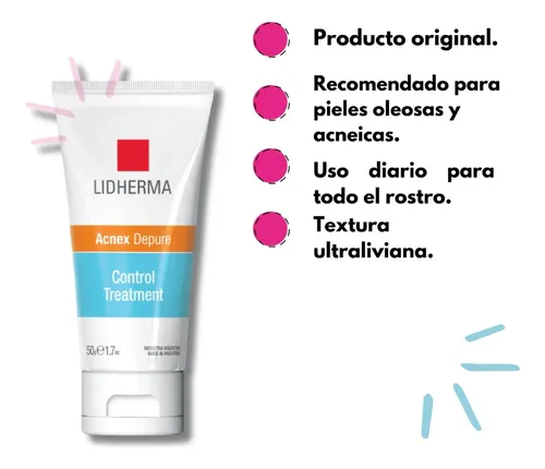 Lidherma Acnex Depure Control Treatment Tipo de piel acné