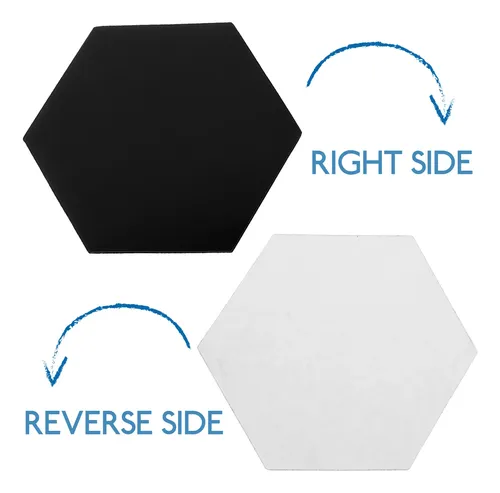 12 Piezas De Espejo De Pared Acrílico En Forma Hexagonal