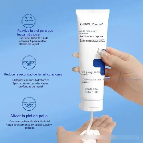 Loción Corporal Exfoliante Hidratante Con Vitamina A Y Ácido