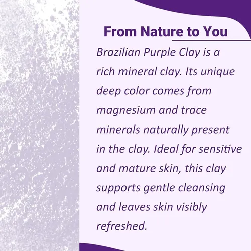 Polvo De Arcilla Púrpura Brasileña Mi Nature 100g