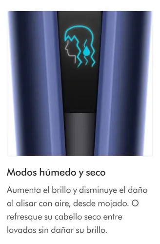 Dyson Planchita Airstrait De Pelo Seco Humedo !! Color Azul