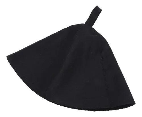 Gorro De Baño Y Sauna Negro Negro Para Hombre, Grueso, Absor