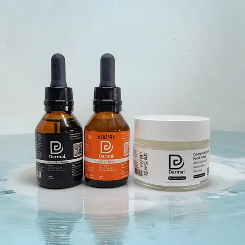 Kit Rutina Doble Serum+crema Retinol/hialurónico/vitamina C Hyaluprebiotics Hialurónico-niacinamida