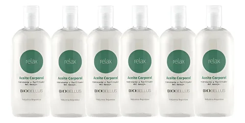 6 Aceites Corporal Para Masajes Relax Biobellus 250ml