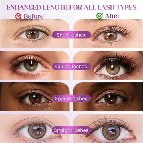 Washable Black Metal Wand Mascara, Waterproof Fiber Iron