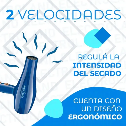 Secador de pelo Broksonic Minoser negro