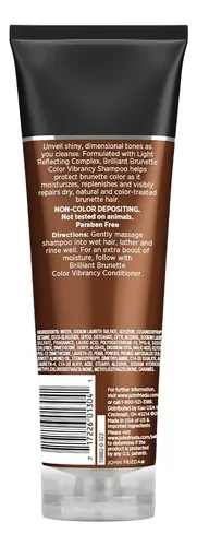 John Frieda Brilliant Brunette Shampoo Pelo Castaño X 250ml