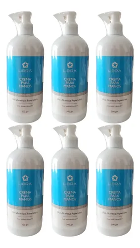 6 Crema Para Manos Ultra Nutritiva 500gr. – Libra Cosmetica Fragancia Suave