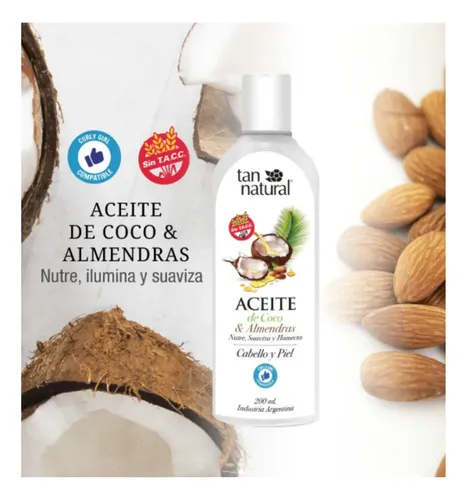 Aceite De Coco Para Cabello Y Piel Sin Tacc – Tan Natural