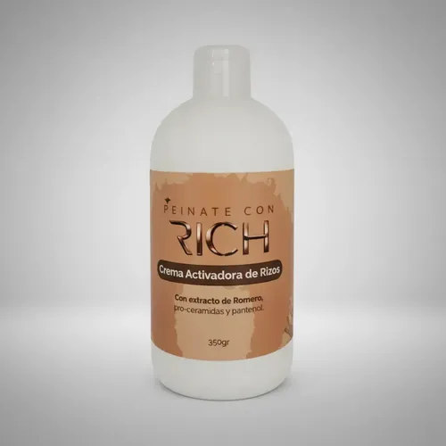 Crema para Peinar Rich Cova Rulos Definidos Antifrizz sin Enjuague
