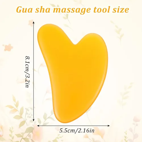 Set 30 Gua Sha Corazón Resina Facial Y Corporal Spa