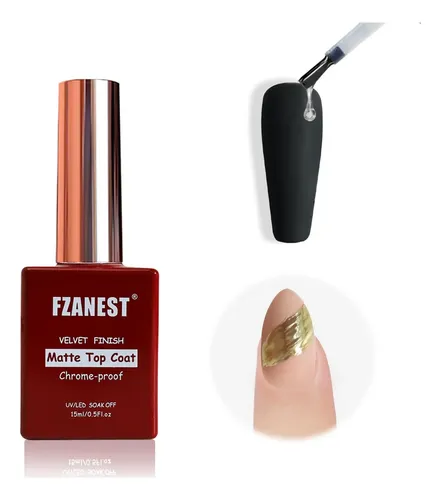 Capa Superior Mate Velvet Fzanest Gel Uñas 15ml