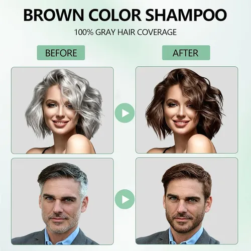 Tinte Champú 3 En 1 Brown Yioscci