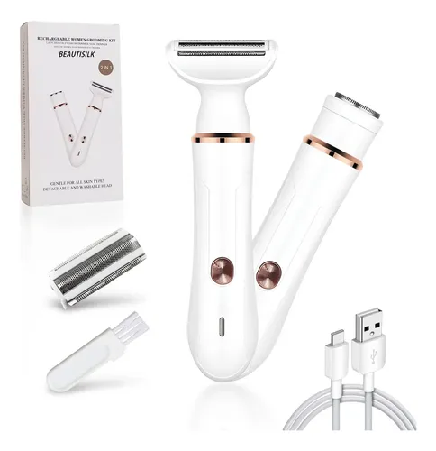 Maquinilla De Afeitar Eléctrica Beautisilk 2 En 1, Depilador
