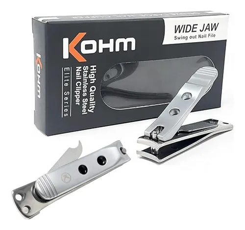 Cortaúñas Kohm Con Hoja Curva Y Lima Para Uñas Gruesas