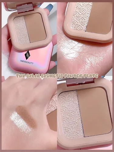 Paleta De Contorno E Iluminador En Polvo Compacto 3d Profesi