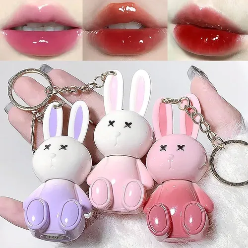 Gege Bear Labial Gloss Hidratante Llavero Conejo