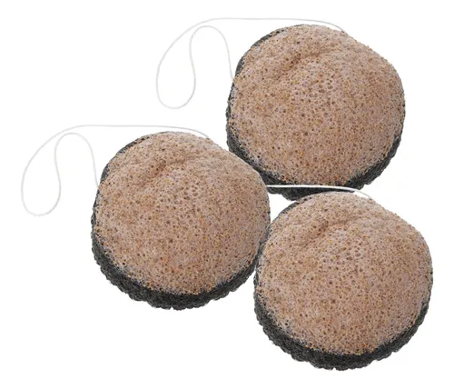 Esponja Facial Konjac Para Limpieza Profunda, 3 Unidades, Do