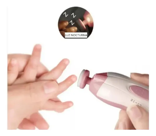 Torno Lima Para Uñas Cortador Eléctrico Para Bebes Con Luz
