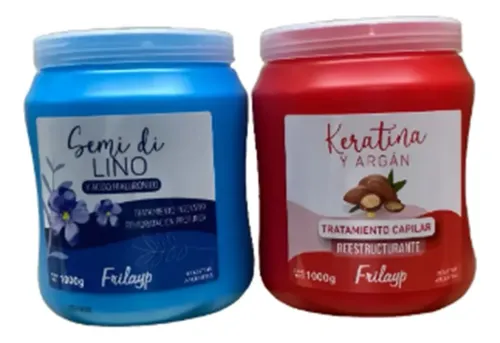 Frilayp Baño De Crema 1kg – Keratina & Argan + Semi Di Lino