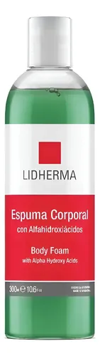 Espuma Corporal Lidherma Gel 300ml C/ Alfahidroxiácidos