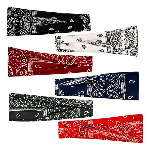 N3sq 6 Banda For Cabello Cabeza Deportiva Ancha Elástica S