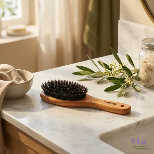 Cepillo K-brush Cerda Natural Neumático Grande Cabello