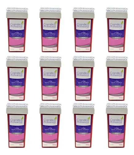 Kit X12 Ceras Roll On Suave Cosmética Profesional