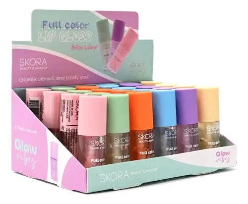 Brillo Labial Lip Gloss Aplicador Skora Full Color Beauty