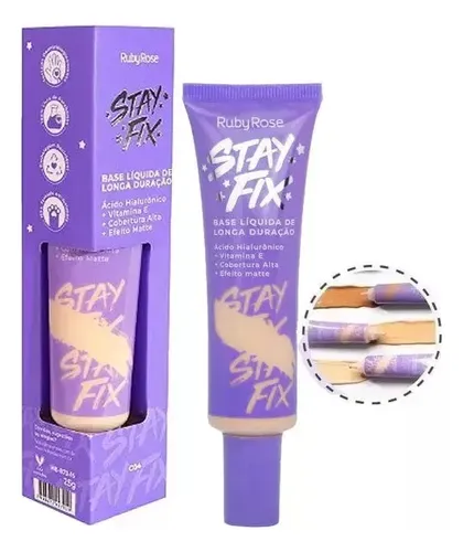 Base Líquida Larga Duración Stay Fix Ruby Rose Hb-873