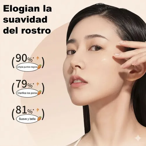 Mascarilla Facial Burbuja Zanahoria Ácido Salicílico X12