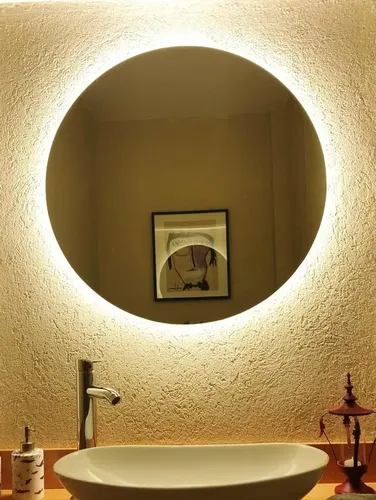 Espejo Circular Con Luces Led