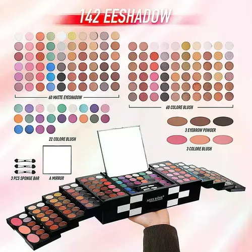 Qe Xt A Kit De Maquilla 142 Color Sombra De Ojos Paleta De