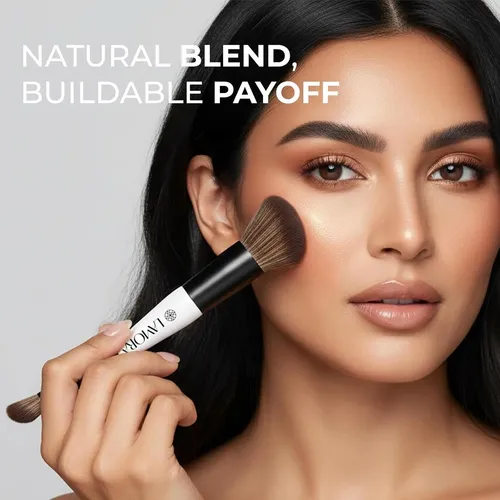 Lamora Dual Brush Para Rubor Y Concealer