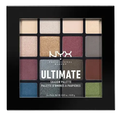 Paleta De Sombras Multitono Ultimate Shadow Palette Nyx Color De La Sombra Smokey & Highlight