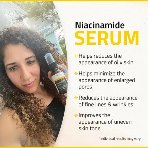 Sérum De Niacinamida 10% Con Ácido Hialurónico Yeouth, 2 Onz Día/noche
