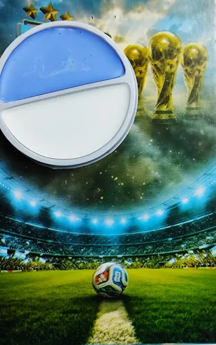 Set Maquillaje Pintura Celeste Y Blanca Argentina Bicolor$em