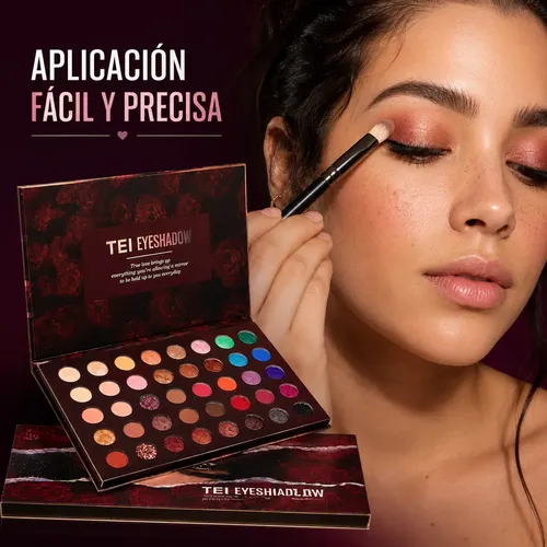 Paleta De Sombras Profesional Tei Cosmética