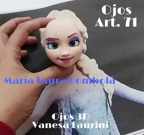 Ojos Autoadhesivos 3d 10 Planchas Por 6 Pares De Ojos.